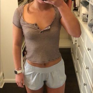 Urban outfitters cropped shirt